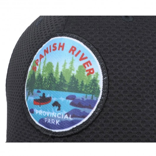 Sublimated Badge Caps Close Up